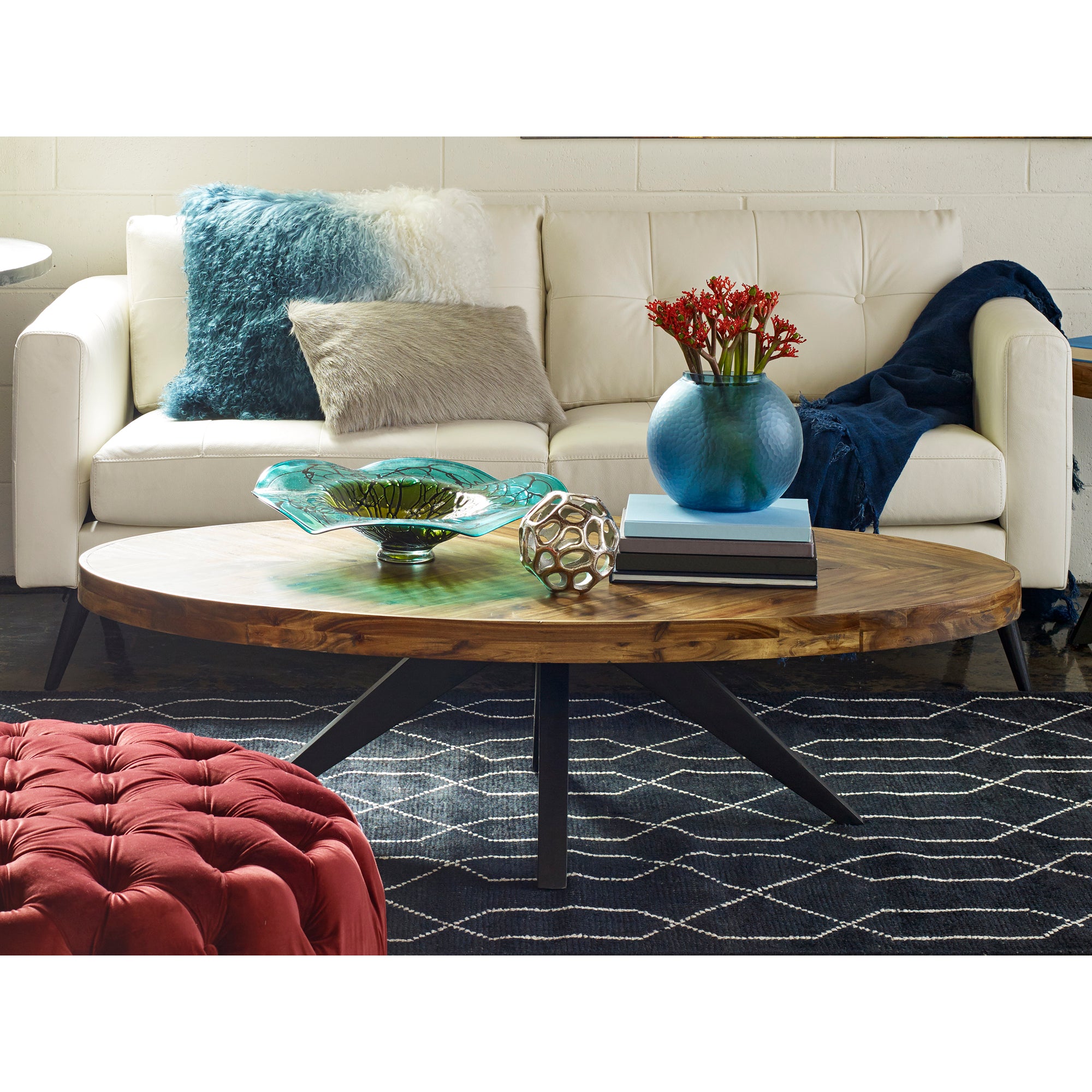 Parq Oval Coffee Table Amber by Moe's Home Collection - view 13