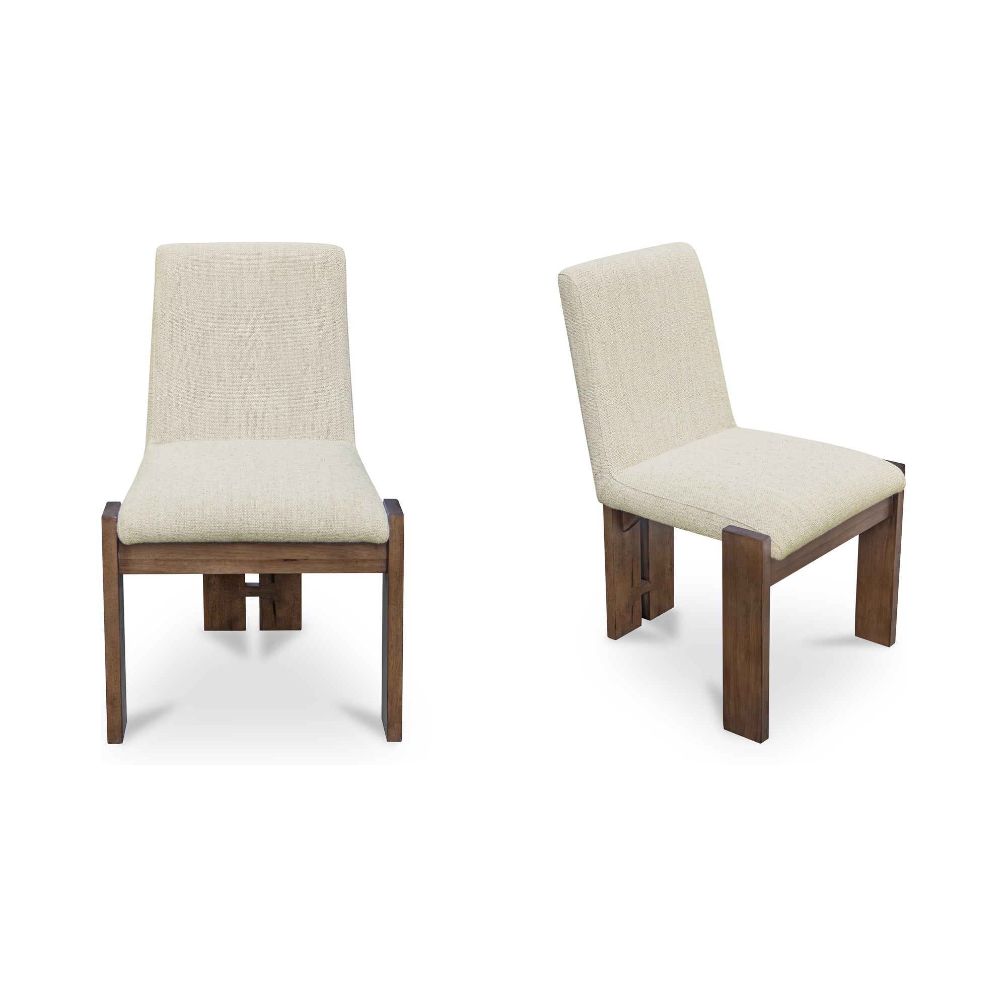 Mia Dining Chair Beige-Set of Two by Moe's Home Collection