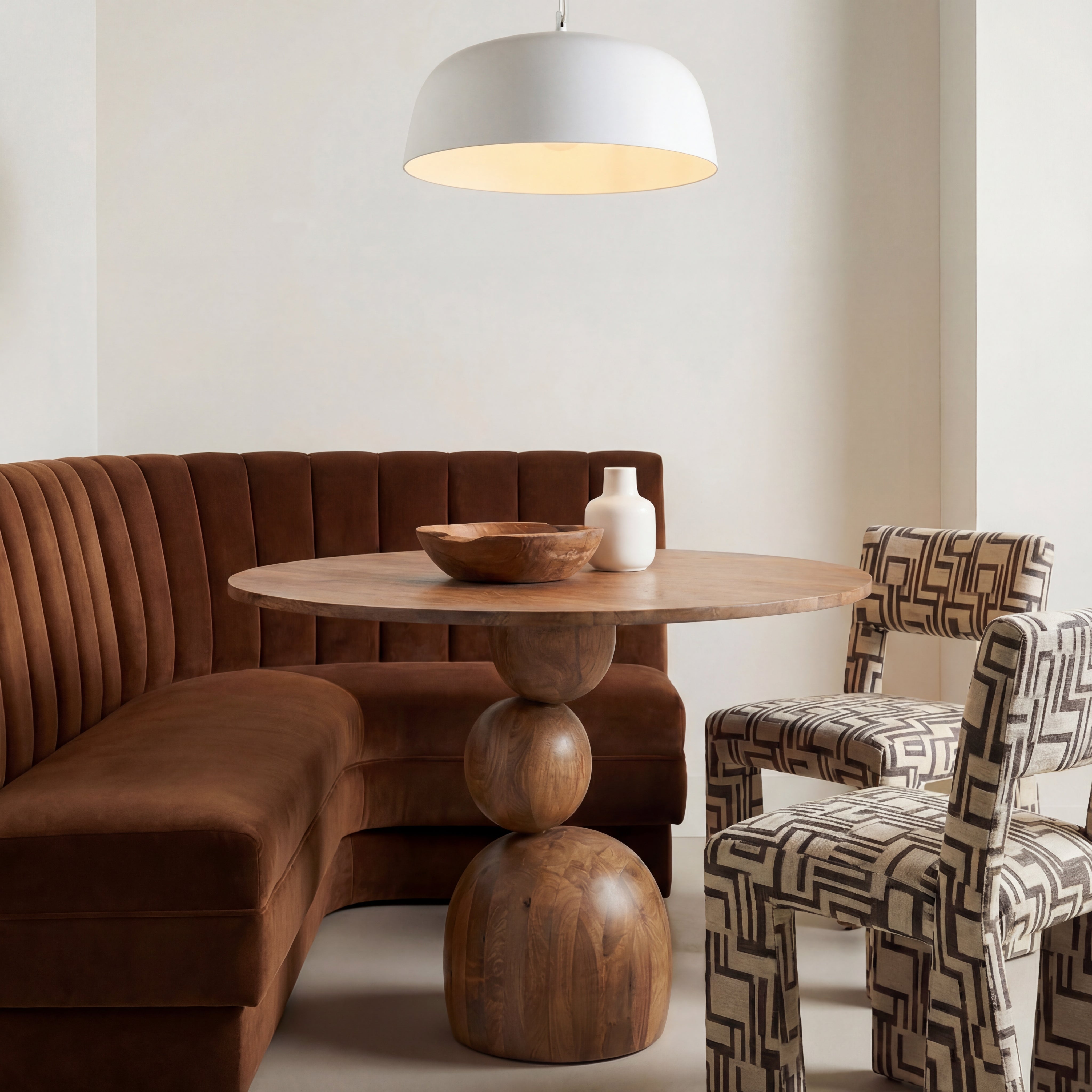 Naksu Round Dining Table Natural by Urbia