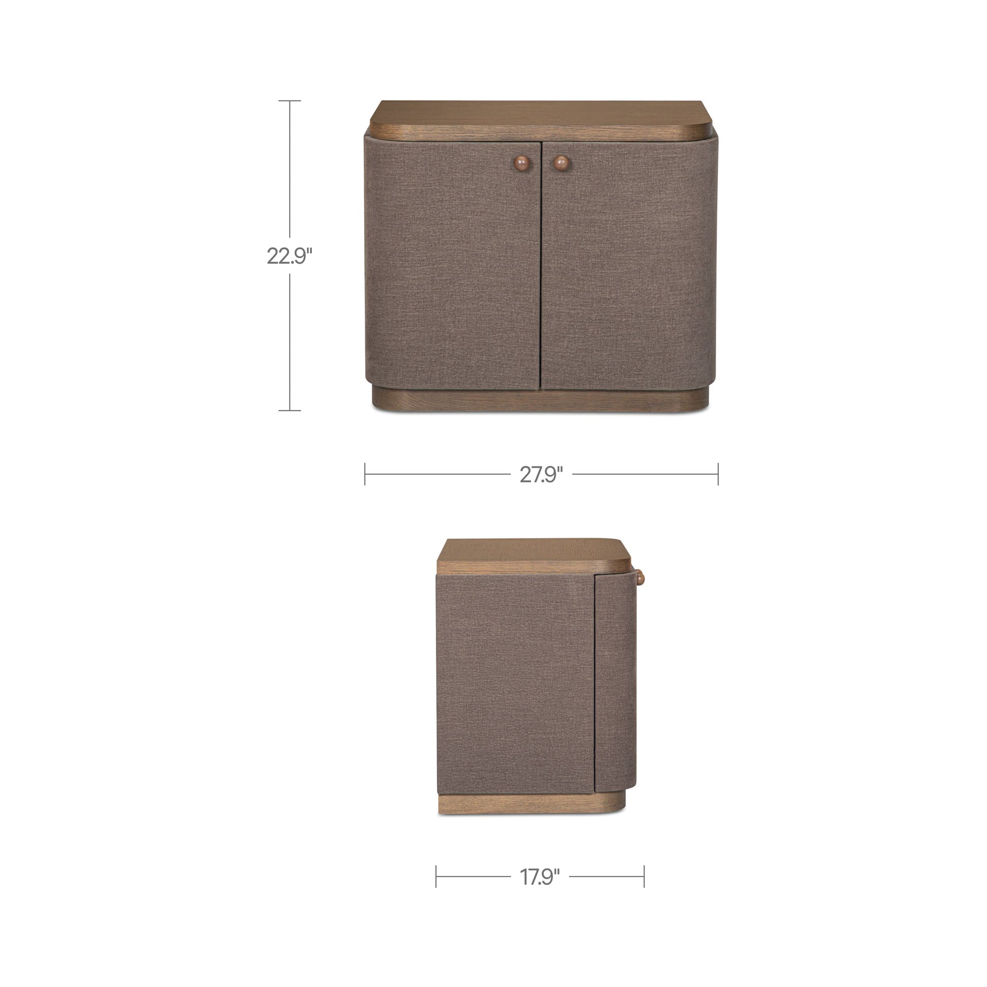Simone Nightstand Brown by Moe's Home Collection - view 7