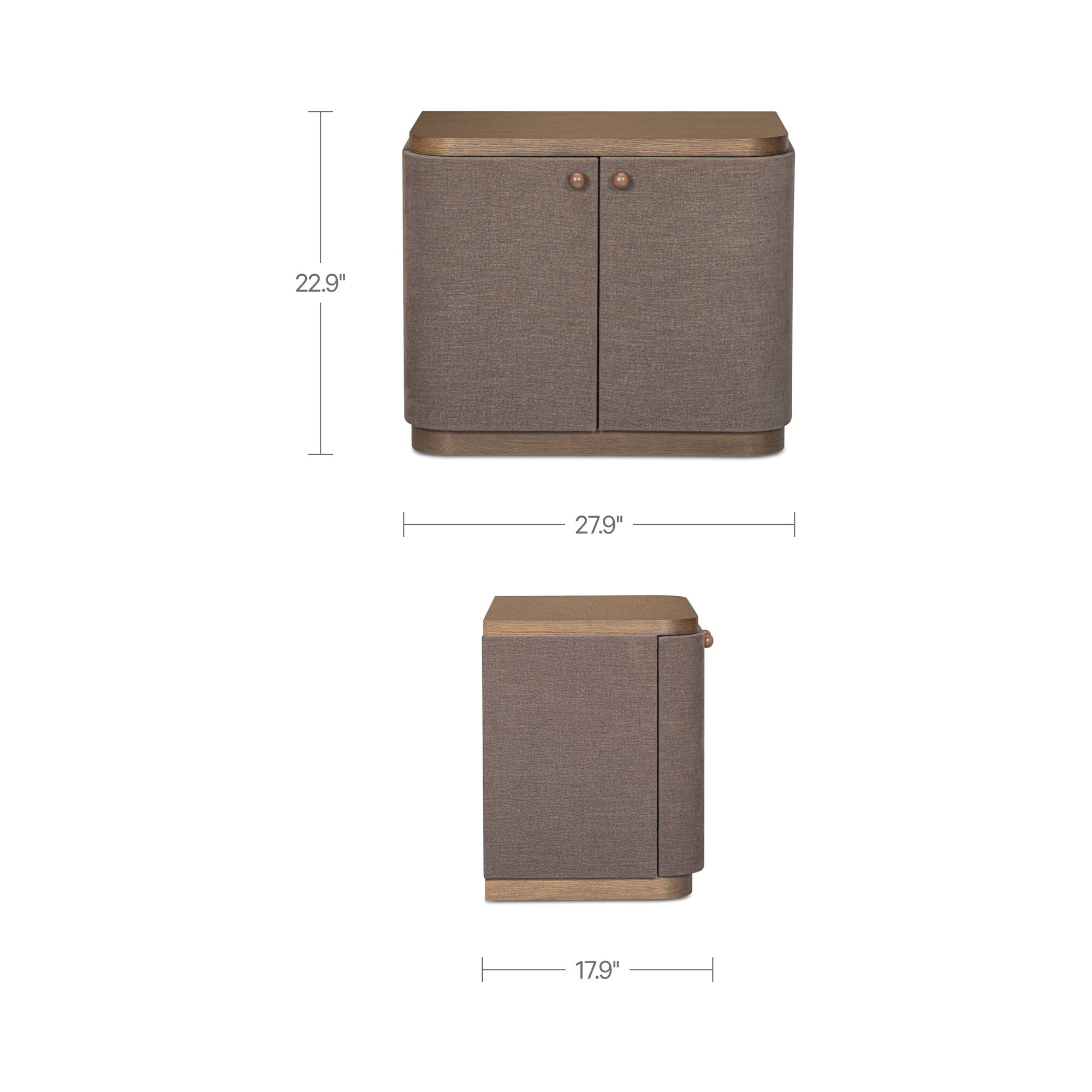 Simone Nightstand Brown by Moe's Home Collection - view 7