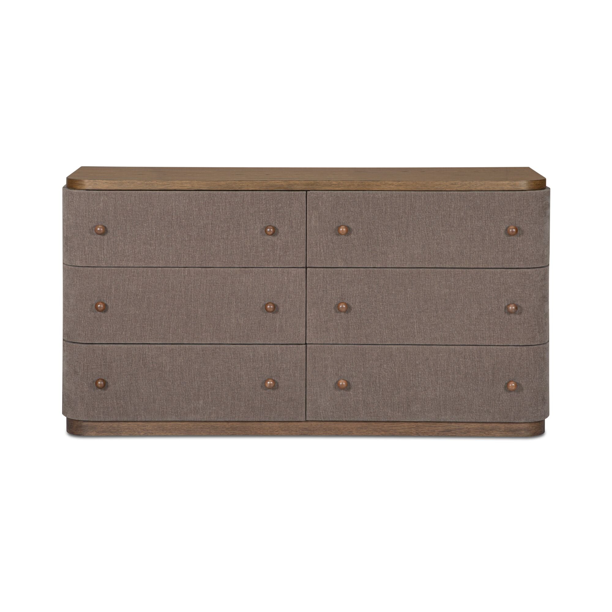 Simone 6 Drawer Dresser Brown by Moe's Home Collection