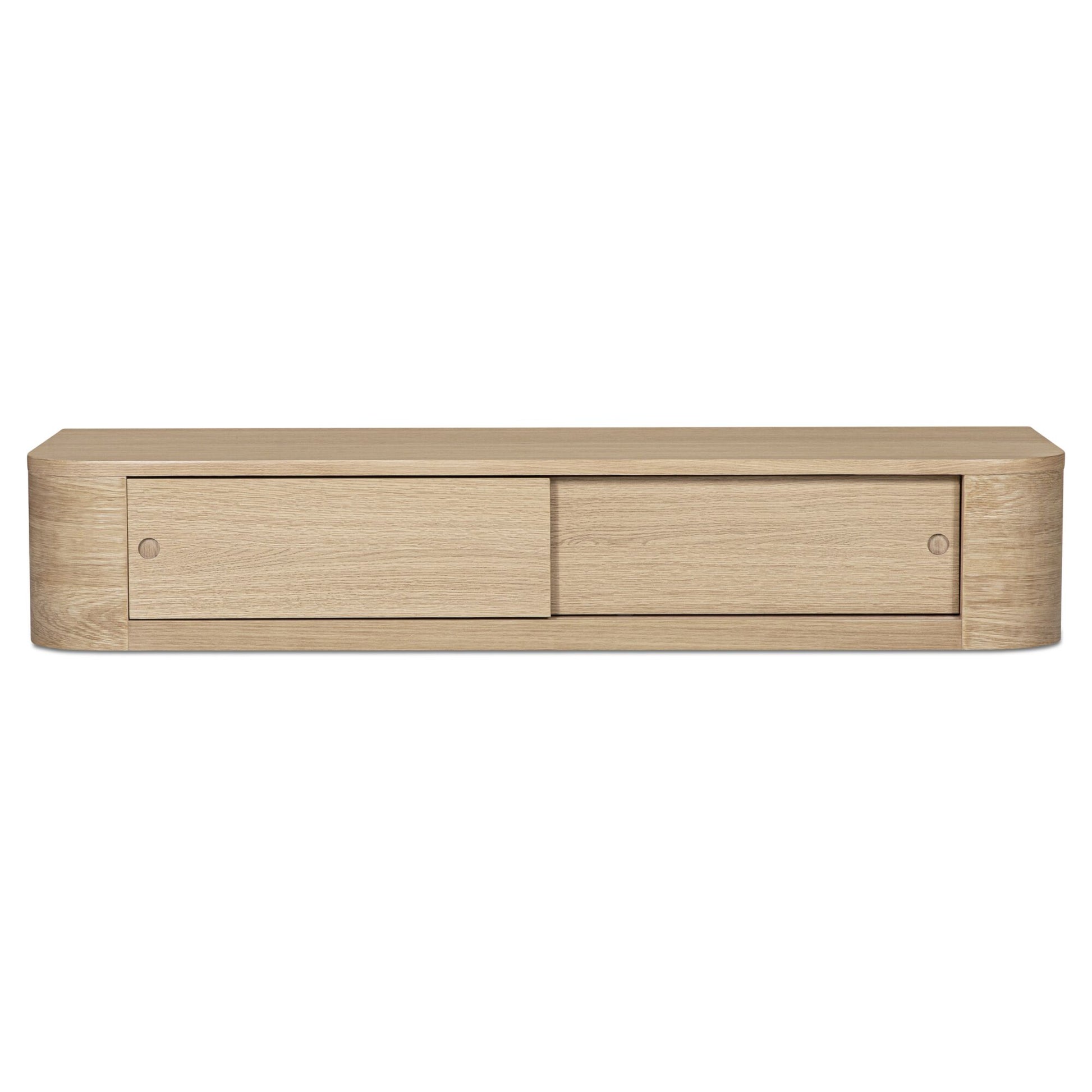 Round Off Floating Console Table Natural by Moe's Home Collection