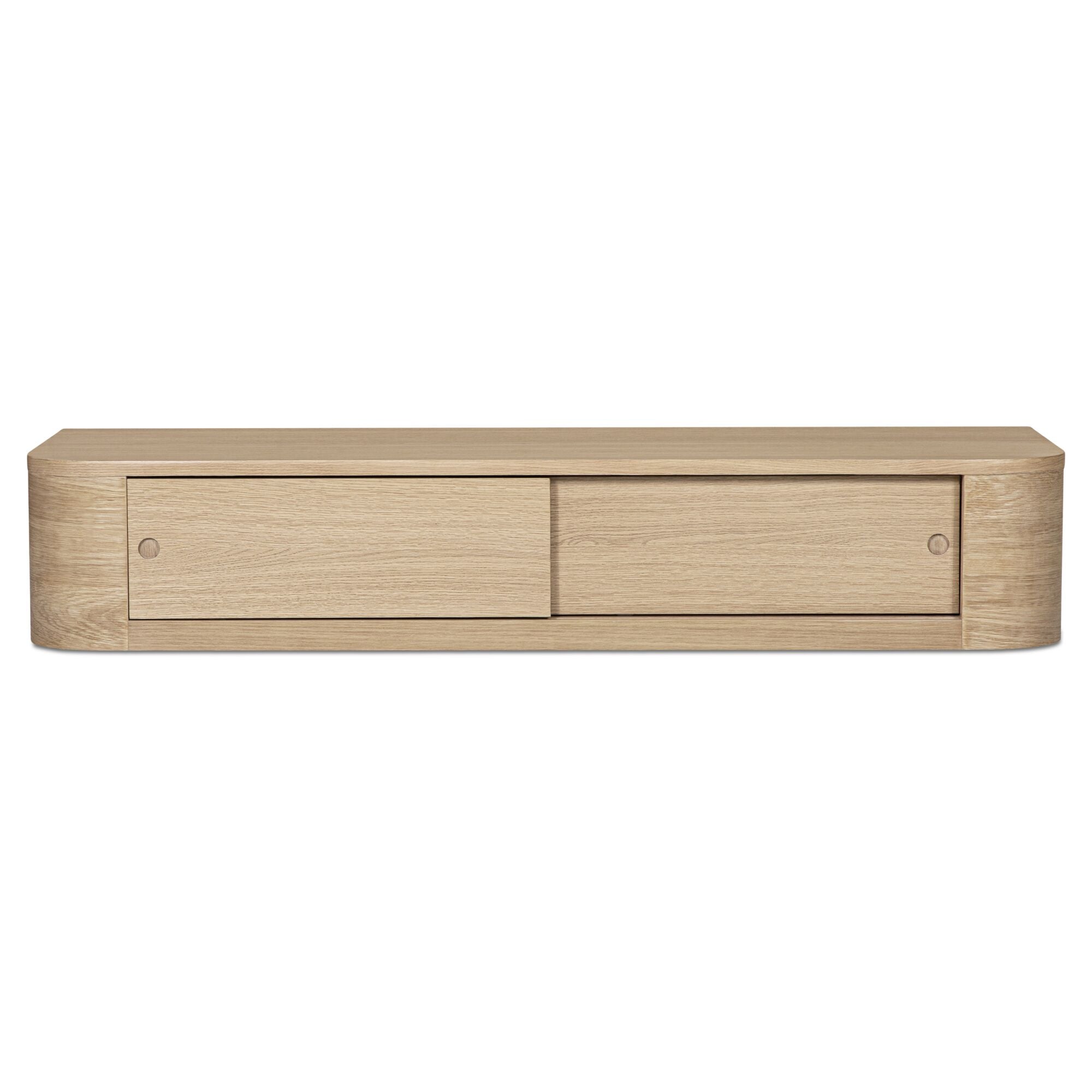 Round Off Floating Console Table Natural by Moe's Home Collection