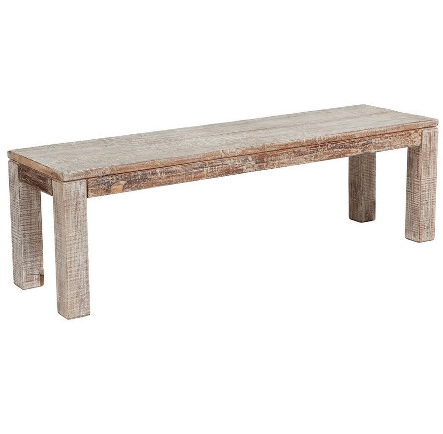 Parson Style Hampton Reclaimed Teak Dining Bench 70"