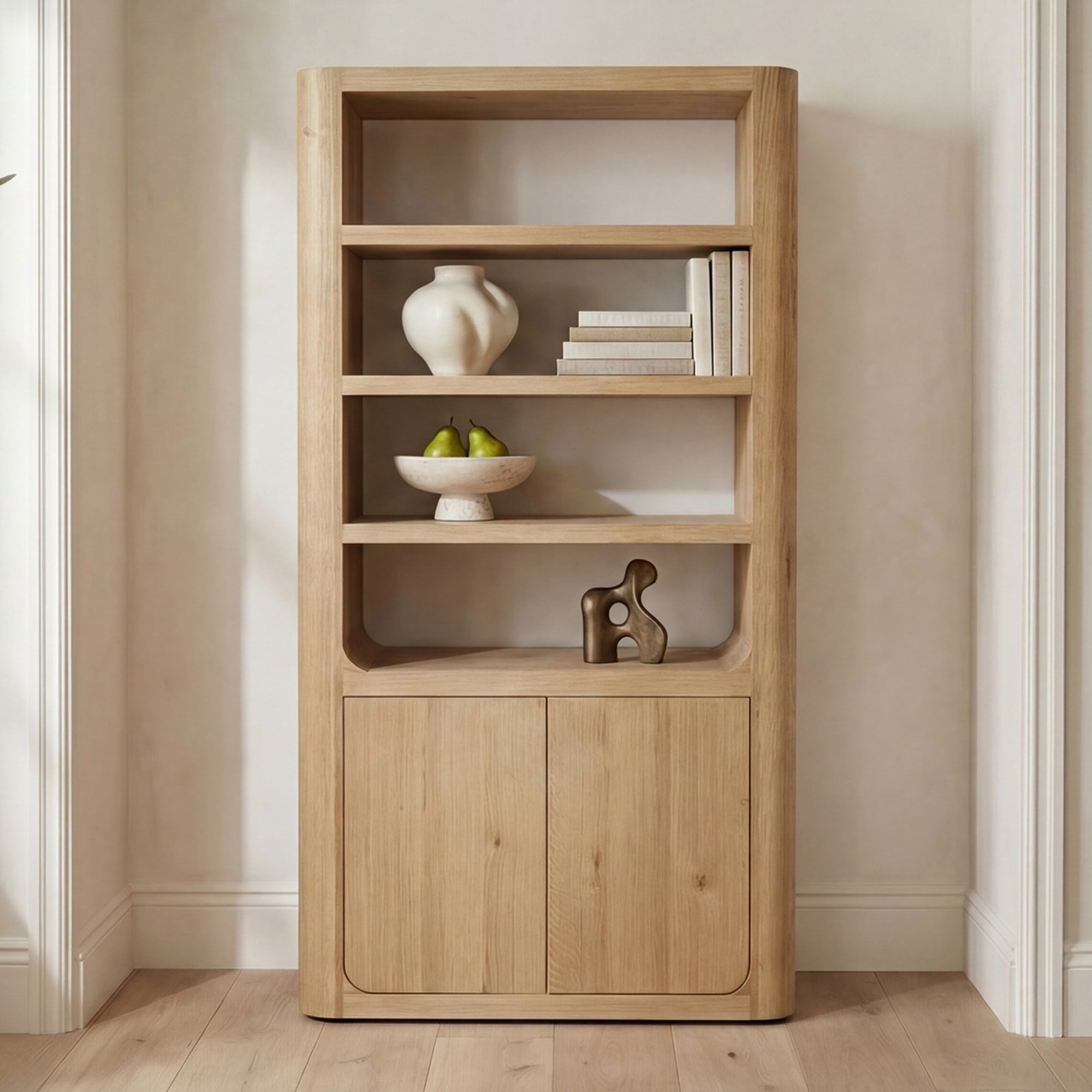 Blake Tall Cabinet Rustic Oak by Moe's Home Collection - view 2