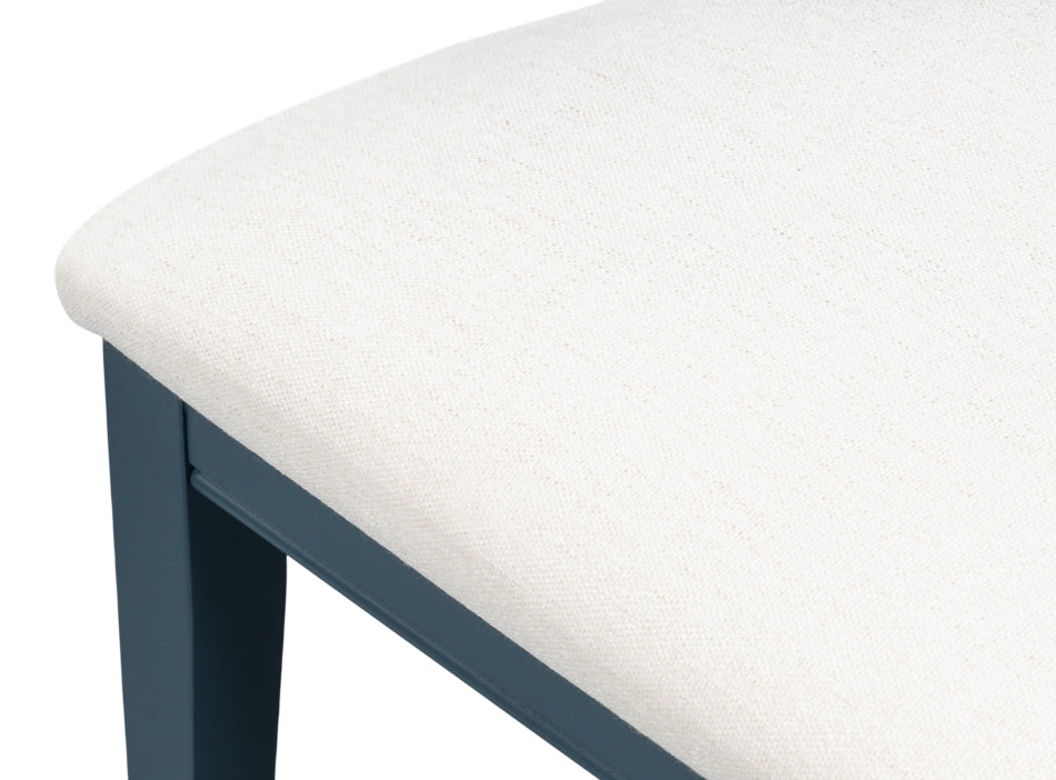 Deco Side Chair,S Blue, White by Sarreid Ltd - view 11
