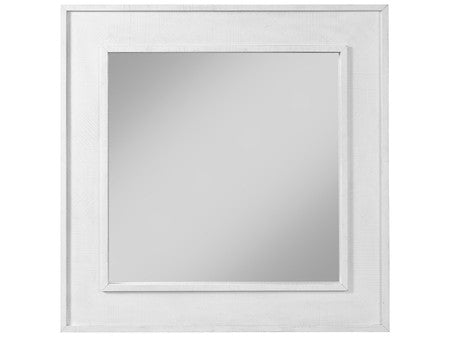 Rustic Oak Modern Farmhouse Square Mirror