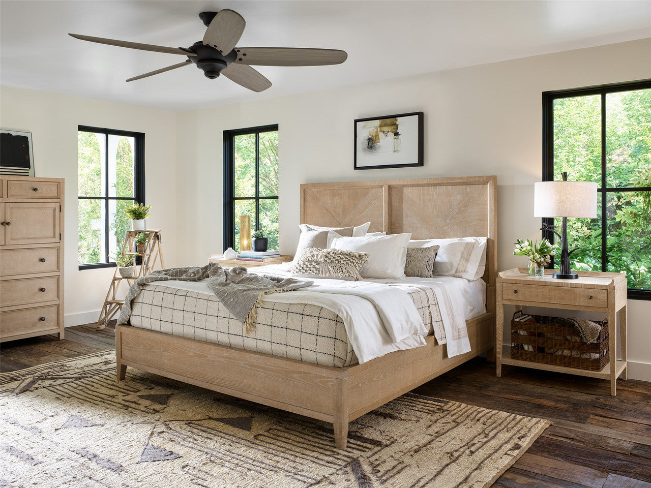 Modern Farmhouse Ames Bed Complete Queen