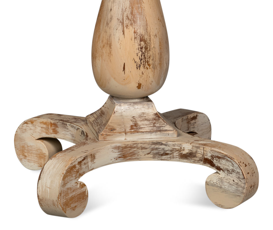 Bistro Table, Antique Oak by Sarreid Ltd - view 9