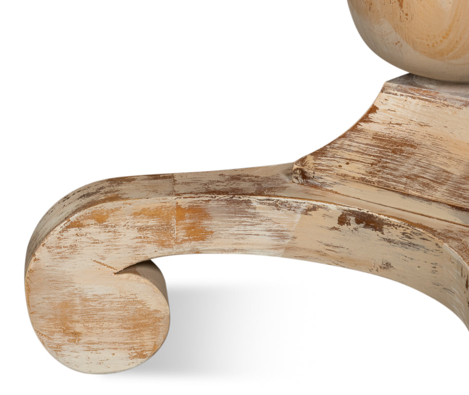 Bistro Table, Antique Oak by Sarreid Ltd - view 11