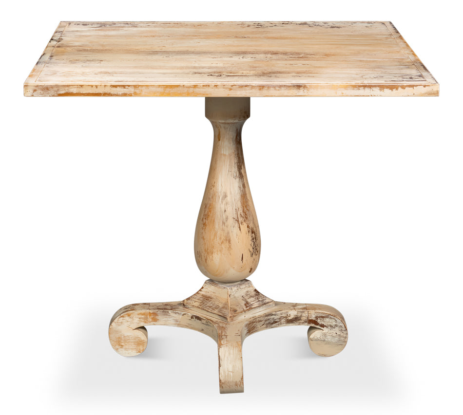Bistro Table, Antique Oak by Sarreid Ltd - view 3