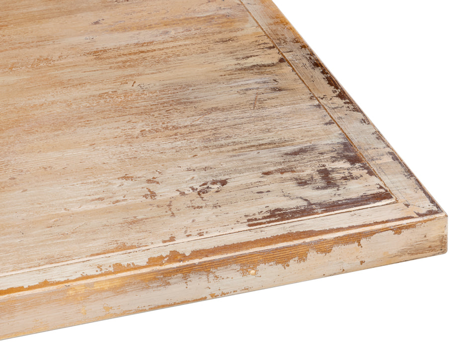 Bistro Table, Antique Oak by Sarreid Ltd - view 7