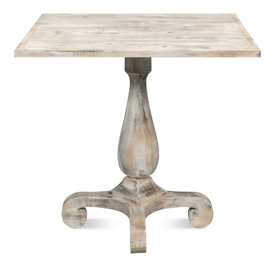 Bistro Table, Grey Oak by Sarreid Ltd - view 2