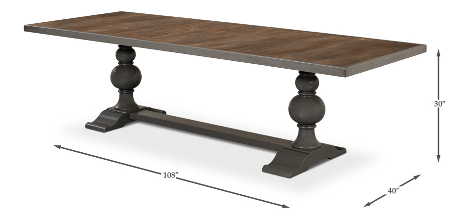 Rectangular Dining Table, As Shown by Sarreid Ltd - view 6