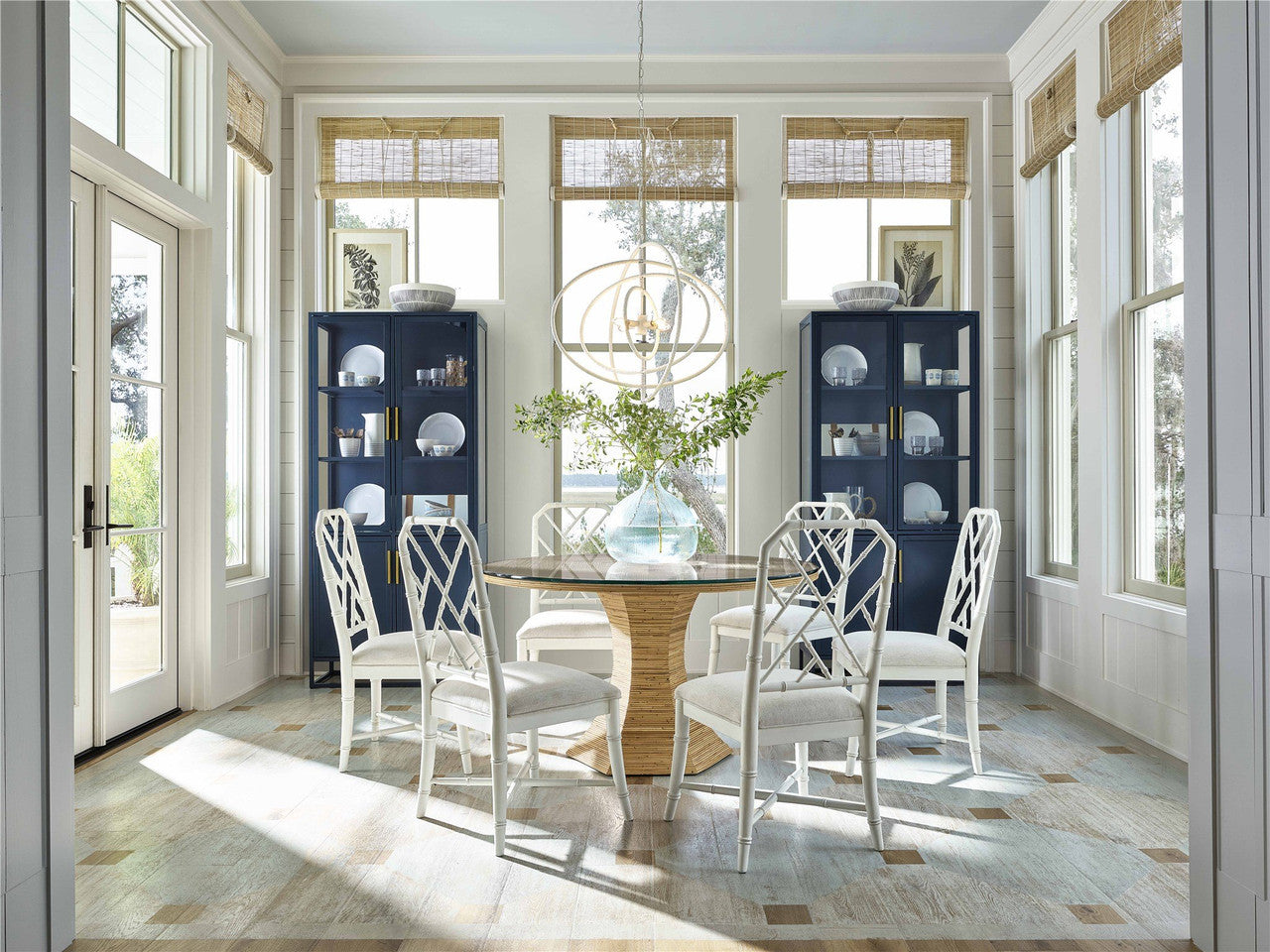 Getaway Coastal Living Home Collection Santorini Tall Metal Kitchen Cabinet