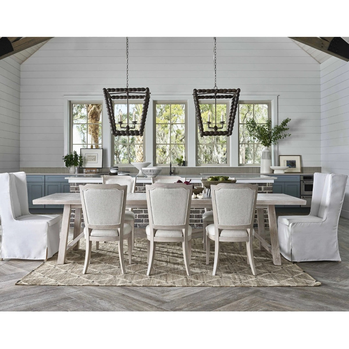 Coastal Getaway Extension Dining Table 124"