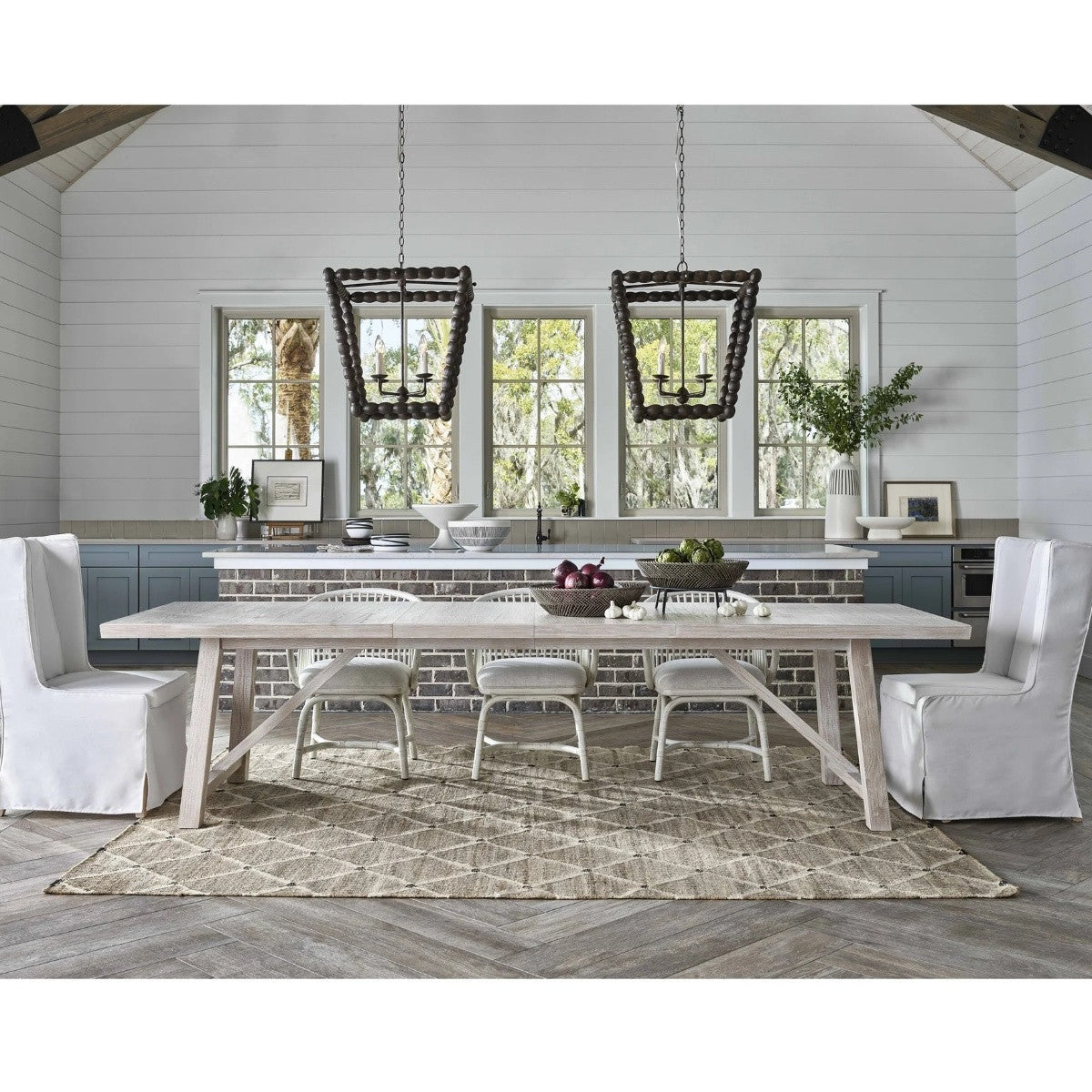 Coastal Getaway Extension Dining Table 124"