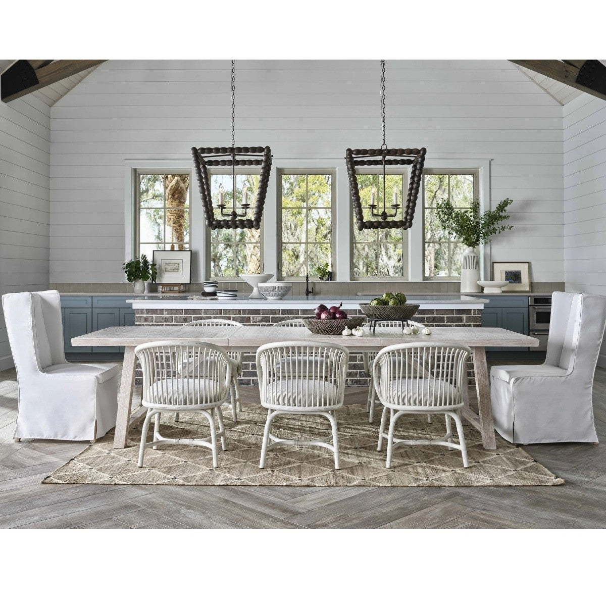 Coastal Getaway Extension Dining Table 124"