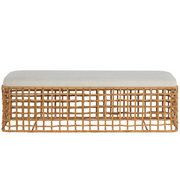 Universal Furniture Getaway Coastal Living Home Collection Rattan Bench