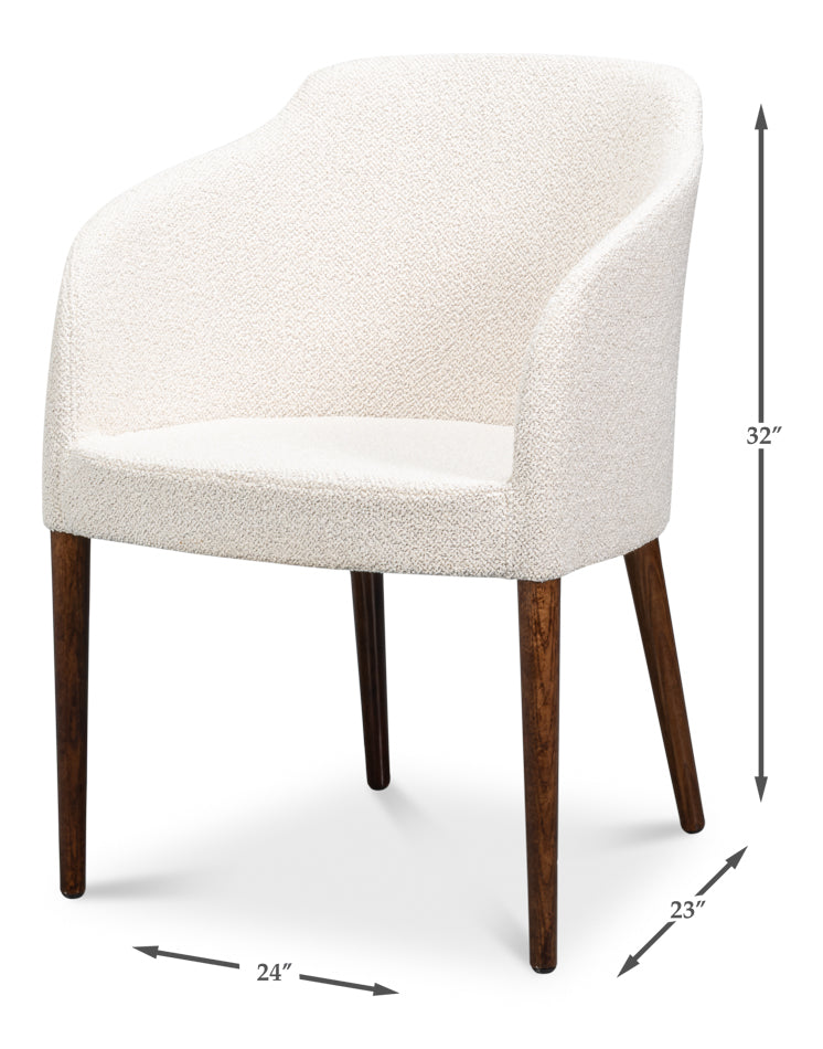 Occasional Contemporary Chair,Walnut by Sarreid Ltd - view 7