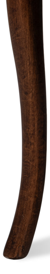 Oval Cane Back S/Chair, Walnut,Taupe Vel by Sarreid Ltd - view 12