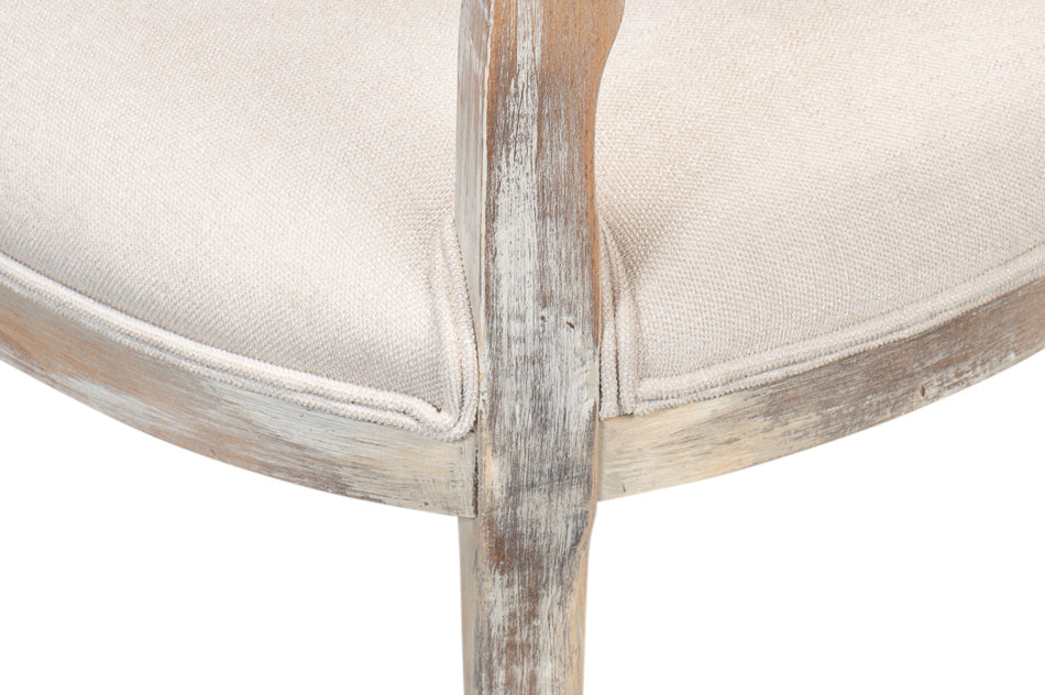 Oval Cane Back S/Chair,Grey Oak, Taupe by Sarreid Ltd - view 9