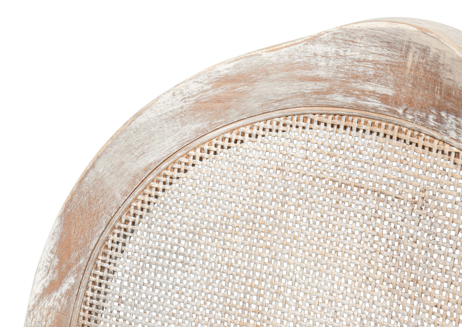 Oval Cane Back S/Chair,Grey Oak, Taupe by Sarreid Ltd - view 12