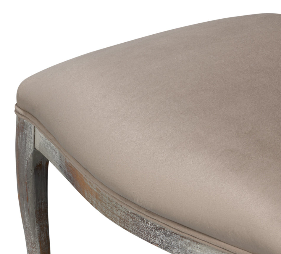 Oval Cane Back S/Chair, Grey Oak, Grey by Sarreid Ltd - view 10