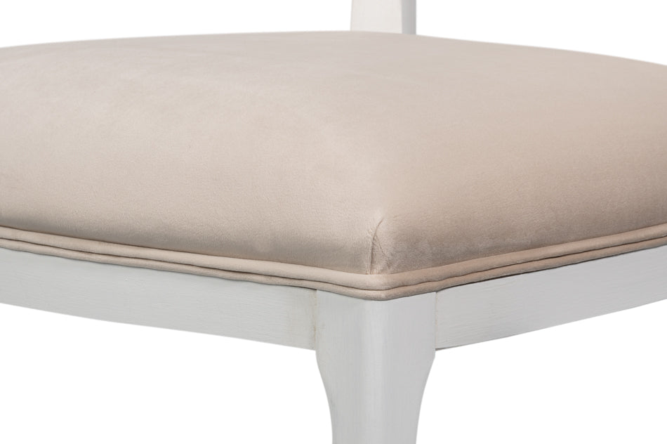 Oval Cane Back S/Chair, Cortina White by Sarreid Ltd - view 9