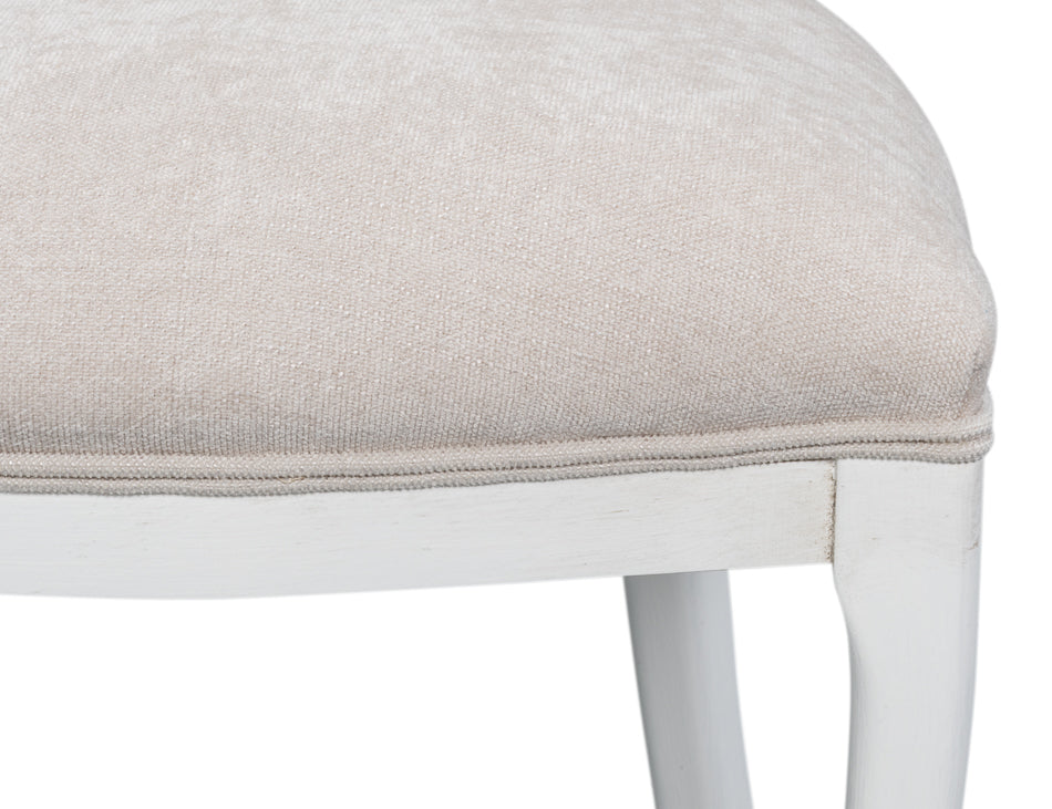 Oval Cane Back S/Chair, Cortina White by Sarreid Ltd - view 9