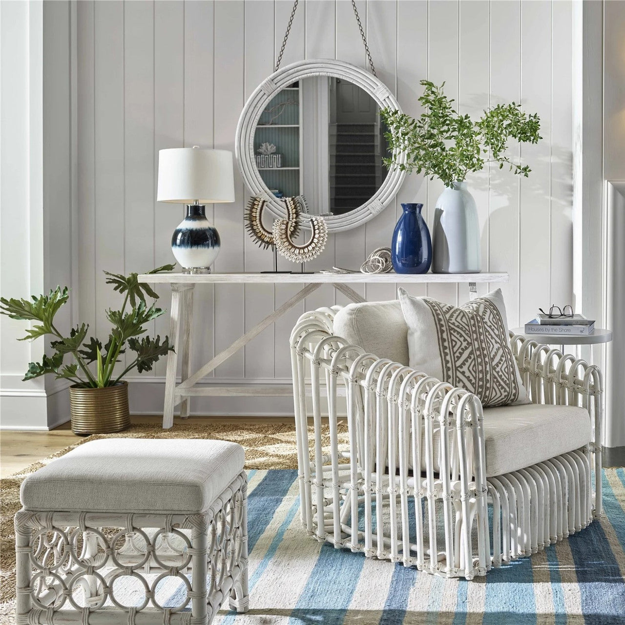 Getaway Rattan Stool