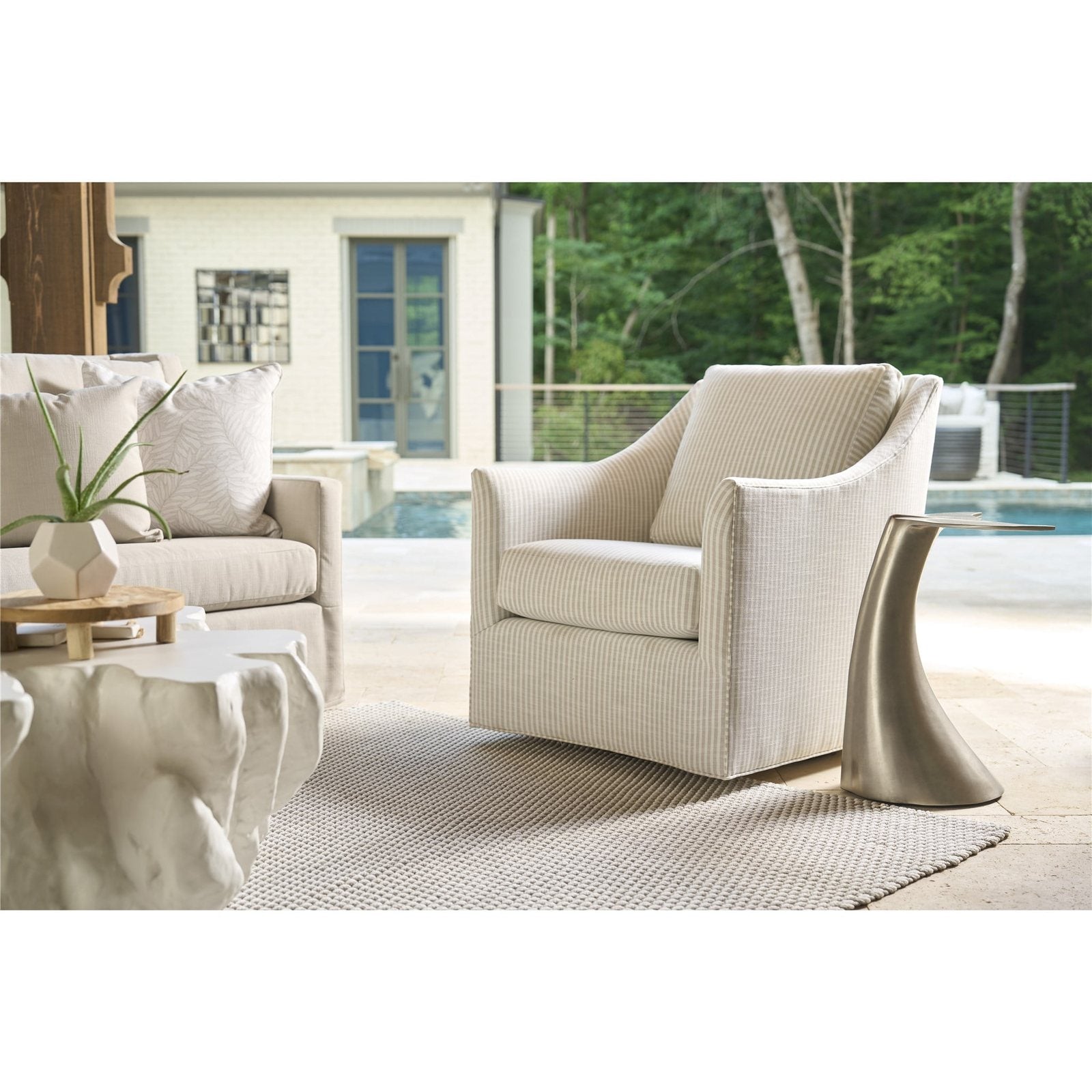 Walter Swivel Chair Outdoor - Special Order by Universal Furniture at ZIN Home