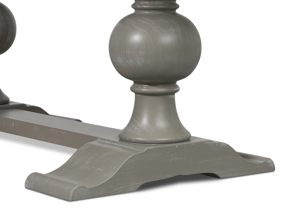 Small 81" Dining Table, Carmine Legno by Sarreid Ltd - view 9