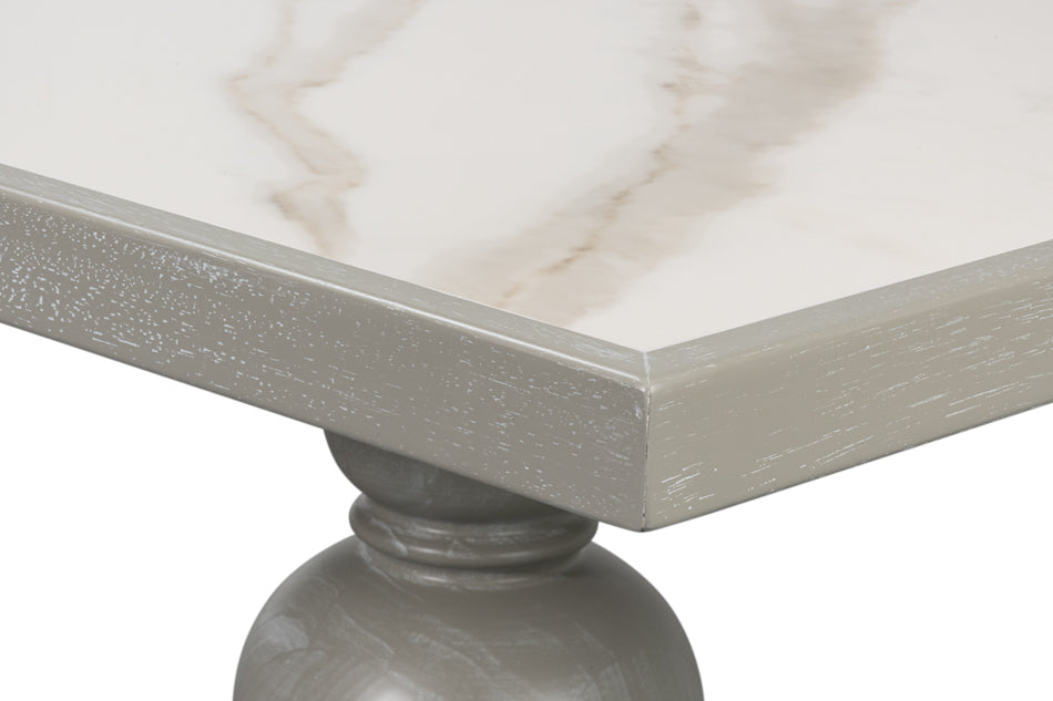 Small 81" Dining Table, Carmine Legno by Sarreid Ltd - view 10