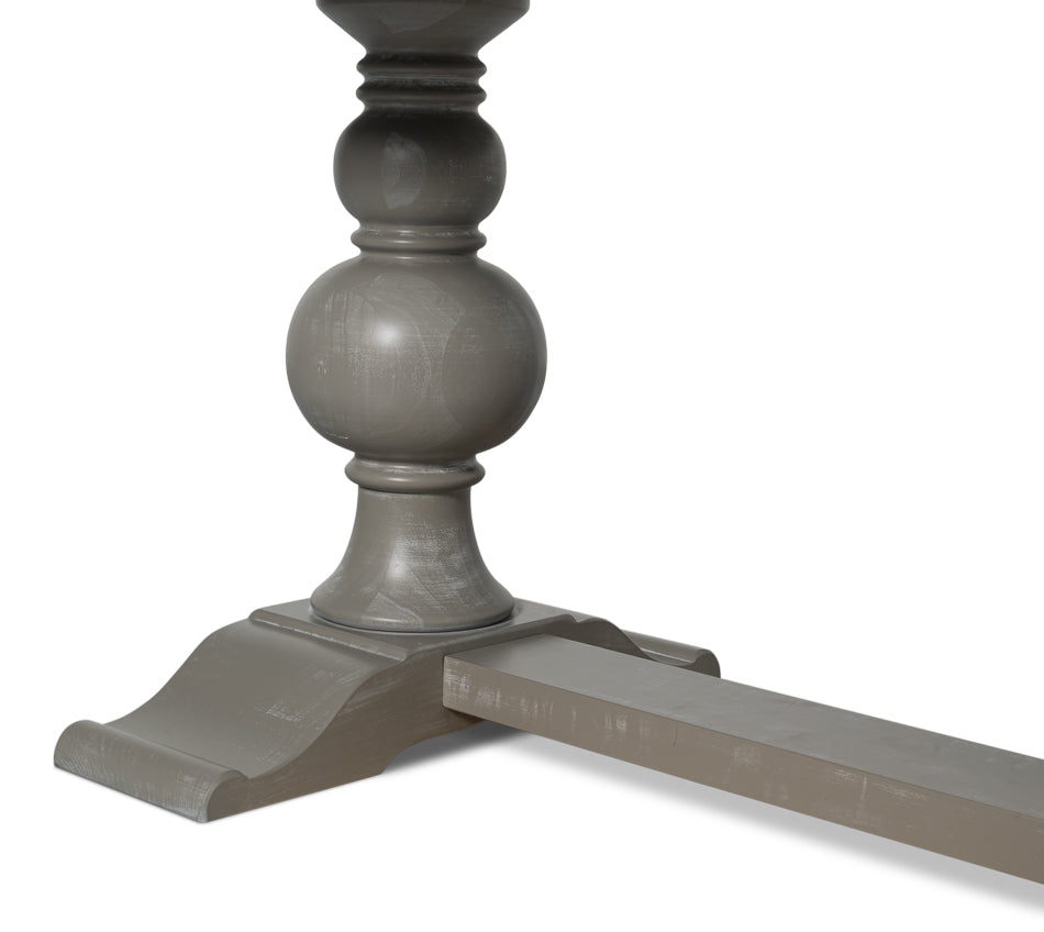Small 81" Dining Table, Carmine Legno by Sarreid Ltd - view 6