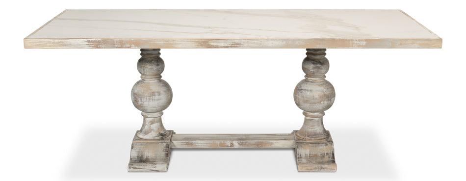 Small 81" Dining Table, As Shown by Sarreid Ltd - view 2