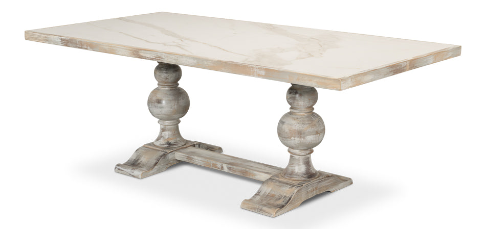 Small 81" Dining Table, As Shown by Sarreid Ltd - view 3