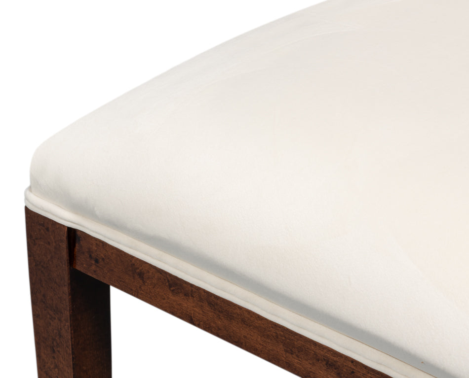 Goccia Side Chair, Walnut,Taupe Velvet by Sarreid Ltd - view 11