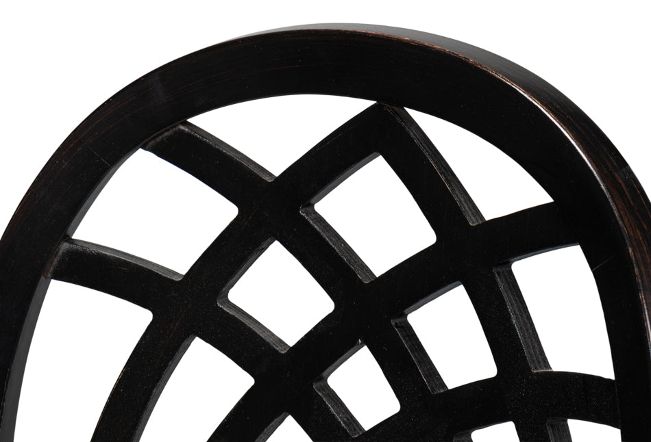 Goccia Side Chair, Nero, Banks Organza by Sarreid Ltd - view 11