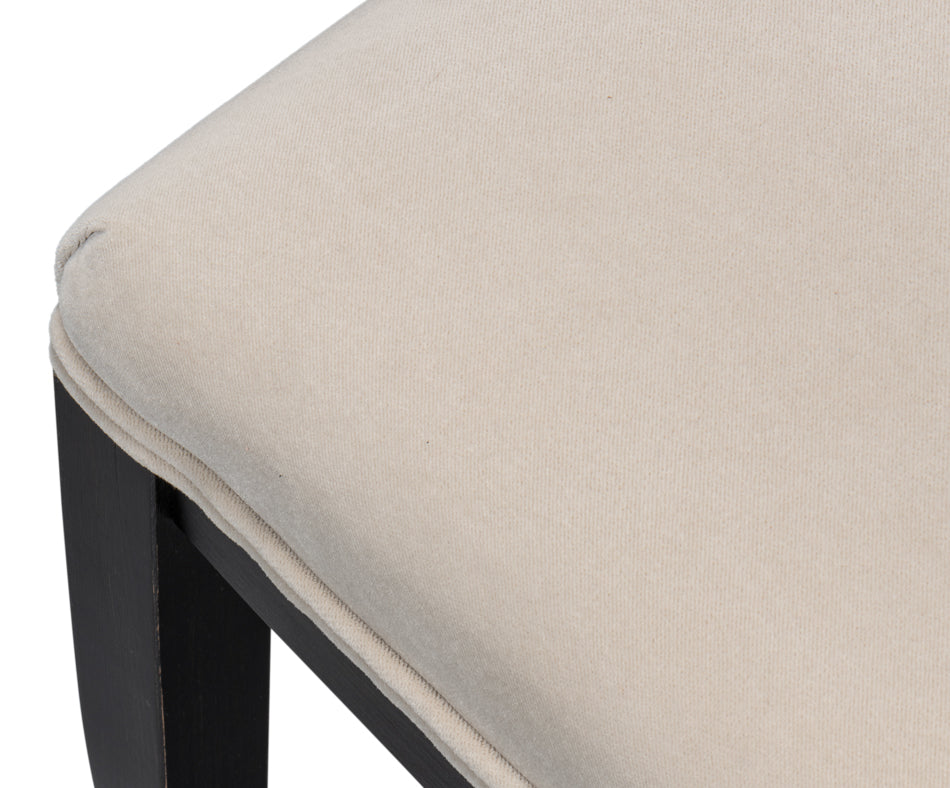 Goccia Side Chair, Nero, Banks Organza by Sarreid Ltd - view 6