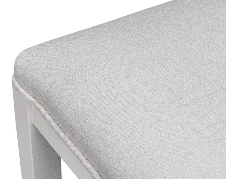 Goccia Side Chair, Cortina White, Crema by Sarreid Ltd - view 9