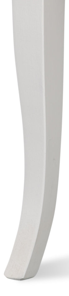 Goccia Side Chair, Cortina White, Crema by Sarreid Ltd - view 12