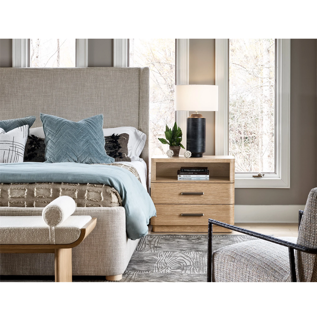 Universal Nomad 2 Drawer Nightstand