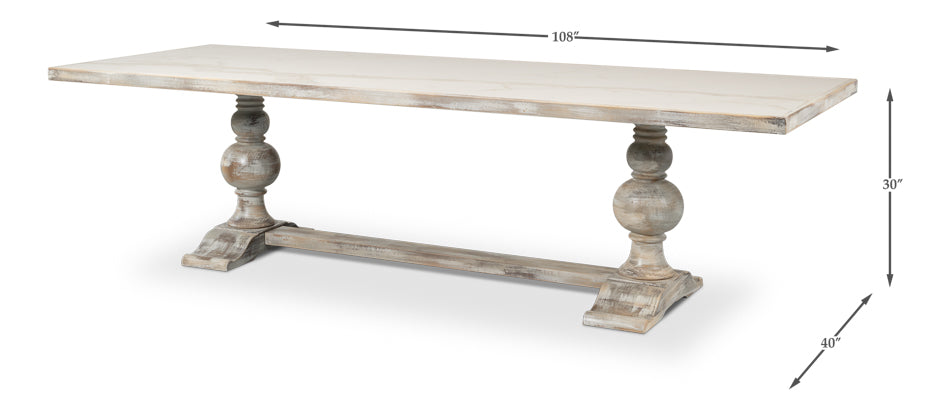 Rectangular Dining Table, As Shown by Sarreid Ltd - view 6