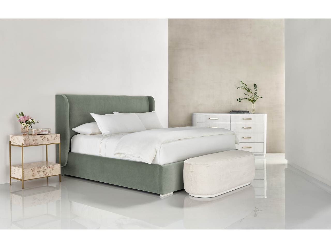 Tranquility - Miranda Kerr Home Restore Upholstered Bed King