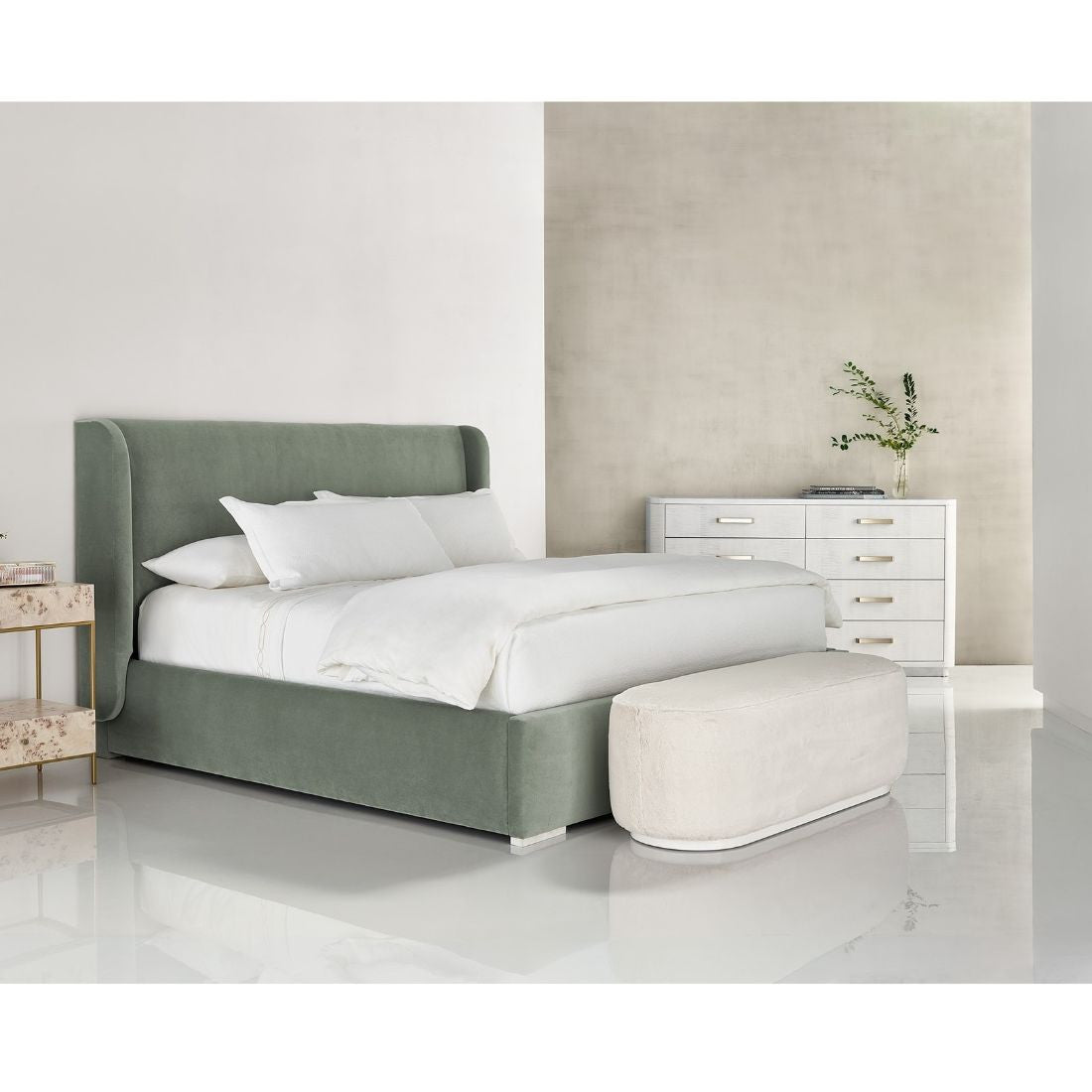 Universal Furniture Tranquility Miranda Kerr Home Upholstered Bench