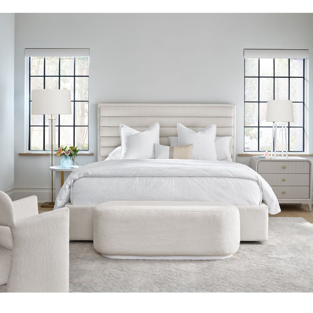 Universal Furniture Tranquility Miranda Kerr Home Upholstered Bench