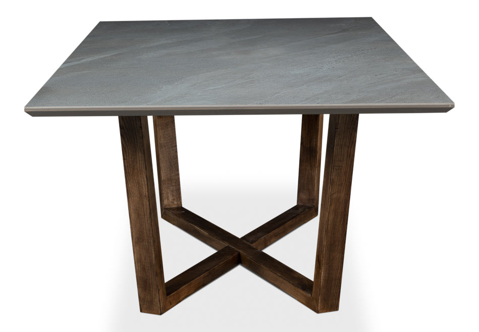 Double Pedestal Dining Table by Sarreid Ltd - view 9