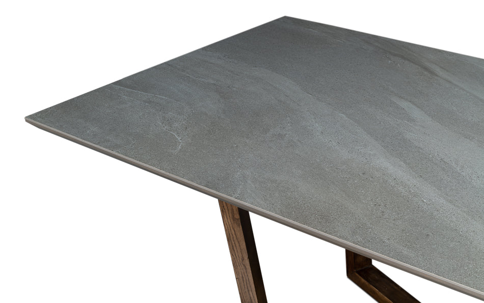 Double Pedestal Dining Table by Sarreid Ltd - view 11